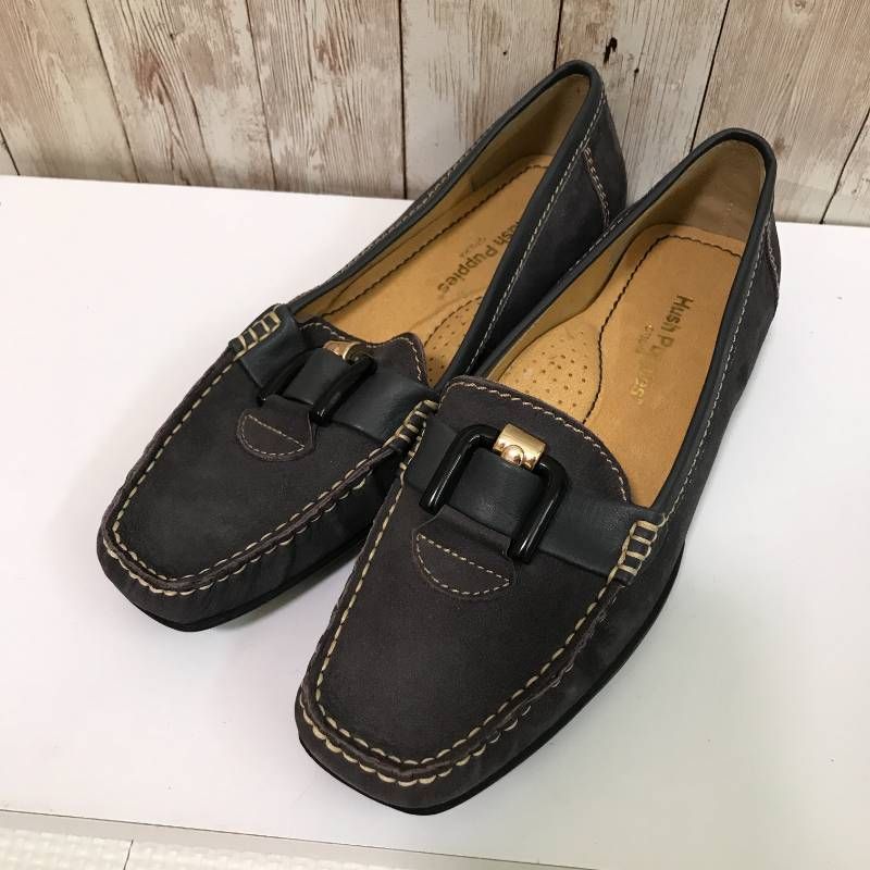 タ ハッシュパピー（Hush Puppies）レザービットローファー　23㎝　パープル系