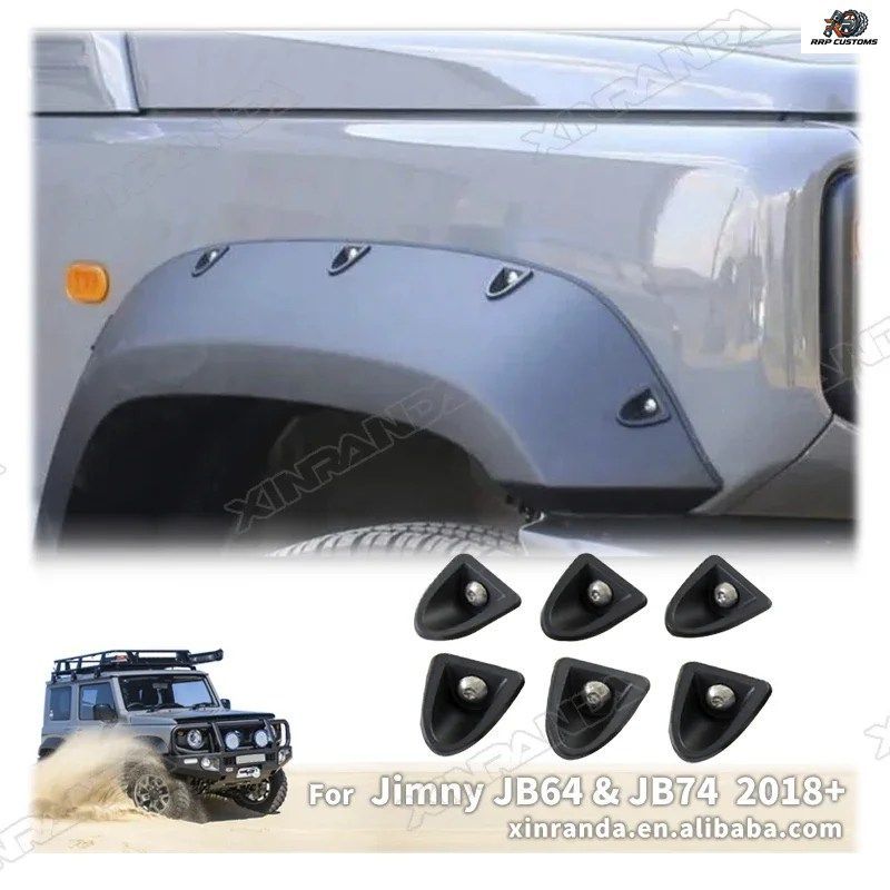 24個/セット 車用ホイールアイブロウリベットデコレーションキット ジムニー JB74 2019 - 23 ワイドボディフェンダーフレアトリム