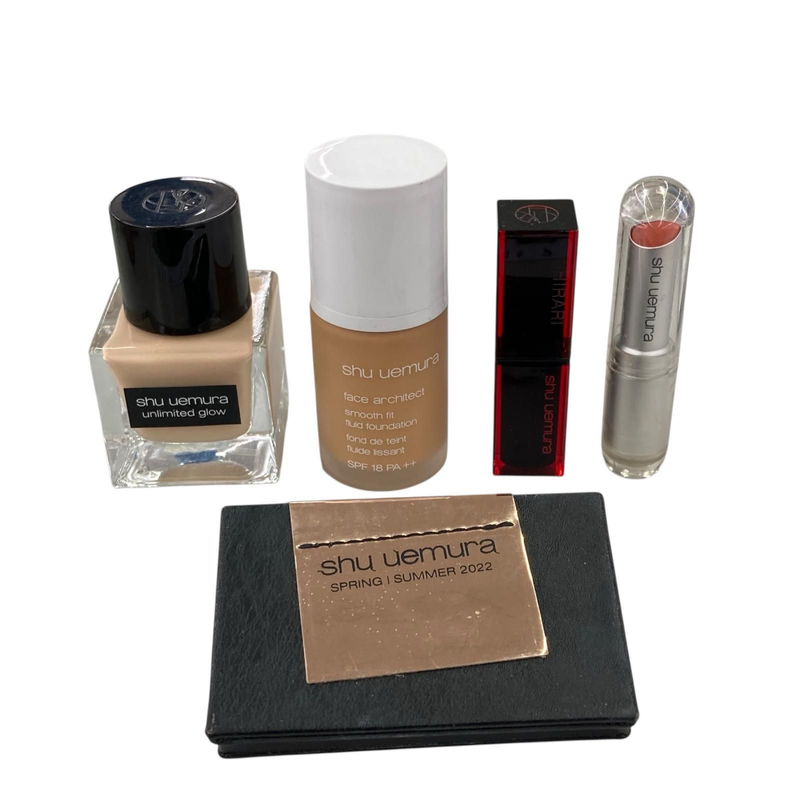 186005 現状品 shuuemura シュウウエムラ コスメ ファンデーション アイパレット リップ ５点まとめ売り