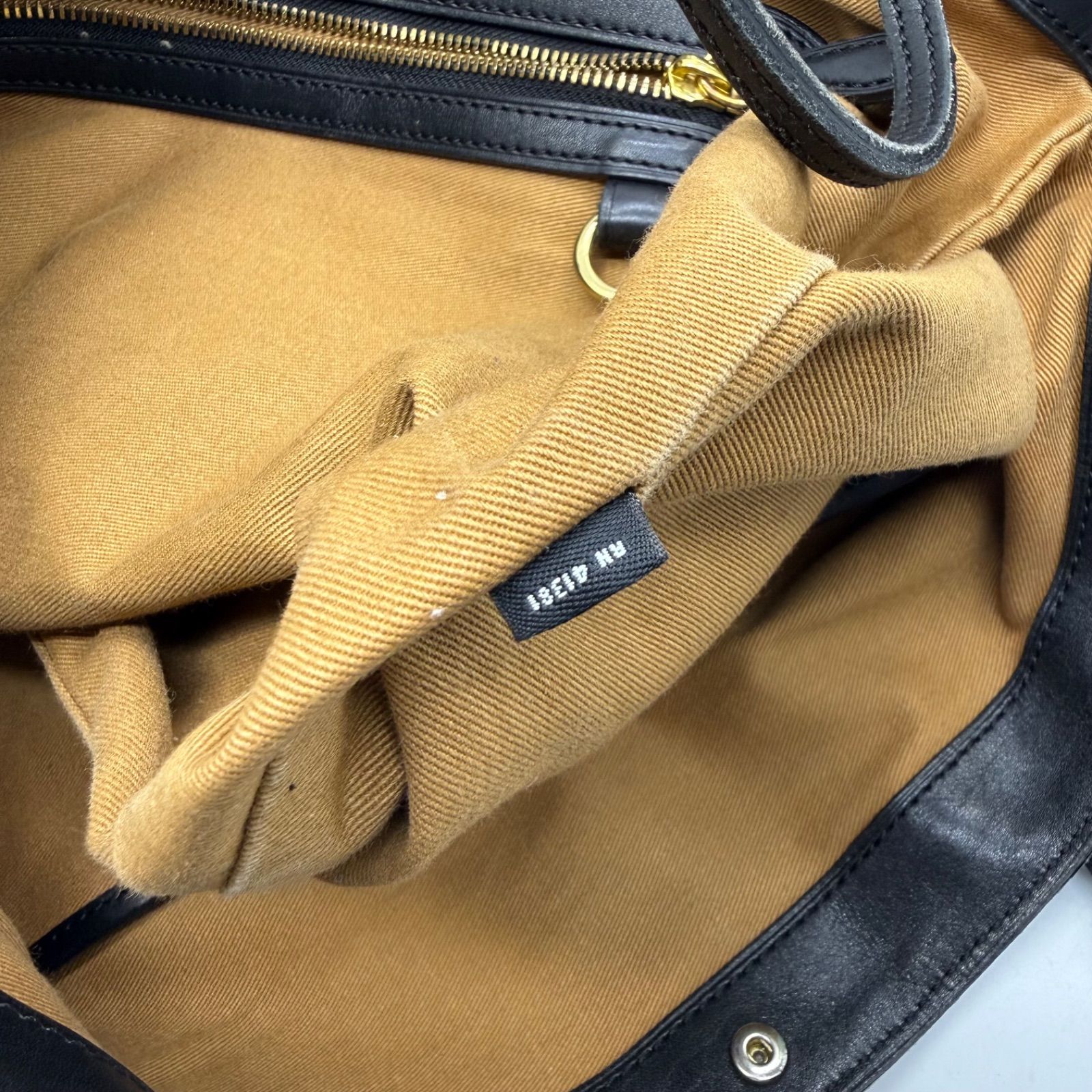 RALPH LAUREN NY canvas × leather tote bag ラルフローレン 