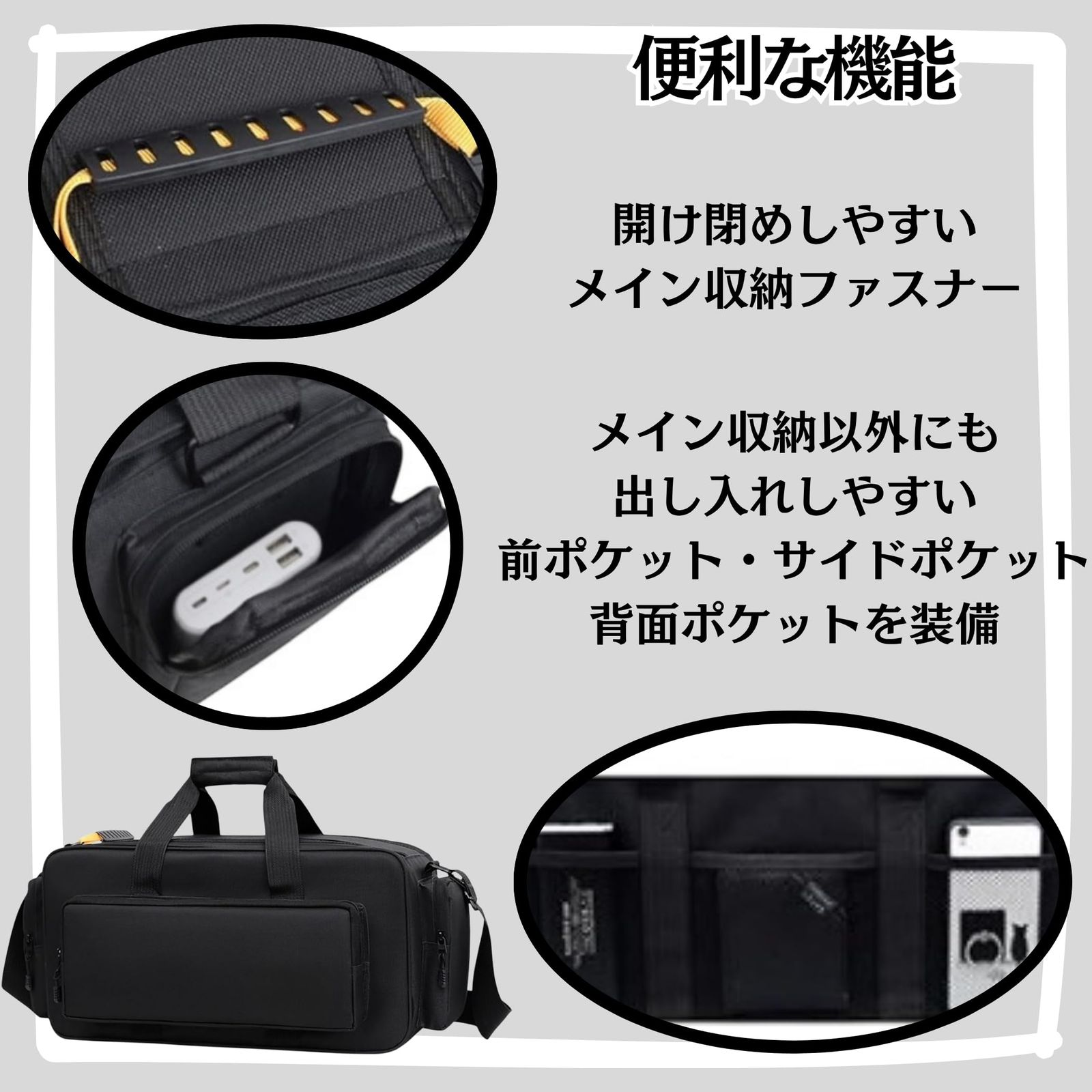 Lezalic カメラバッグ 一眼レフ カメラケース ショルダー 仕切り調整 レンズ収納可能 カメラリュック ビジネス NX 100/200 NX3 HM360 NX5R 互換性 (Ｍサイズ) [Ｍサイズ]