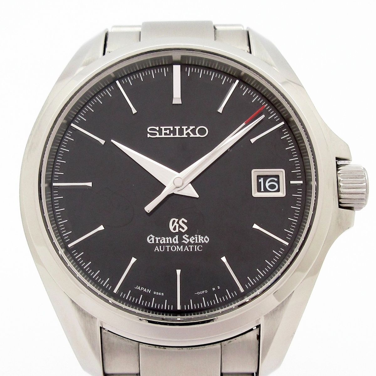 GrandSeiko(グランドセイコー) 腕時計美品 メカニカル 9S65-00F0/SBGR067 メンズ SS/裏スケ 黒