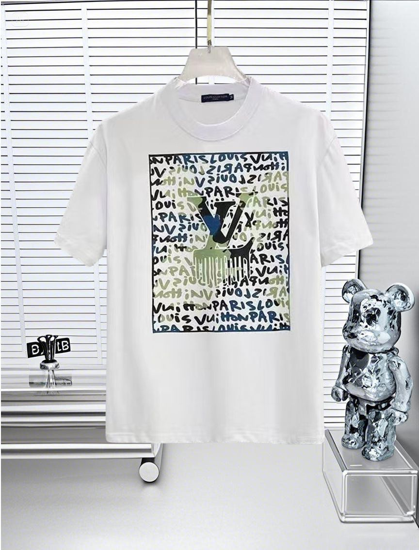 【今日特価】LV ルイヴィトン 25SS ロゴプリント T シャツ