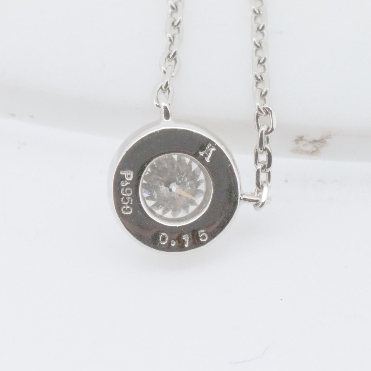 ヴァンドーム青山プラチナネックレストップ　ダイヤモンド0.35ct Pt950 ヴァンドーム青山 ダイヤモンド ネックレス 0.15ct Pt950(プラチナ