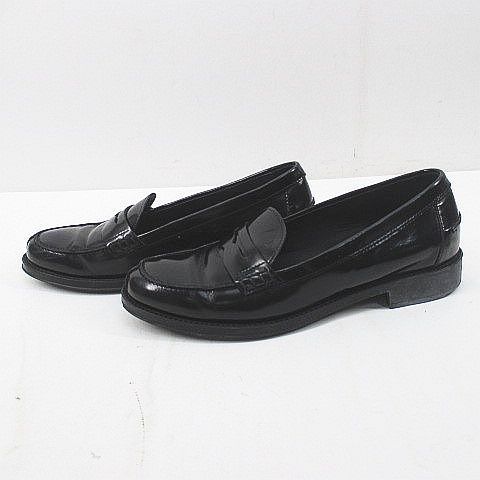トッズ TOD'S ペニーローファー 35 ブラック 黒系 レザー イタリア製