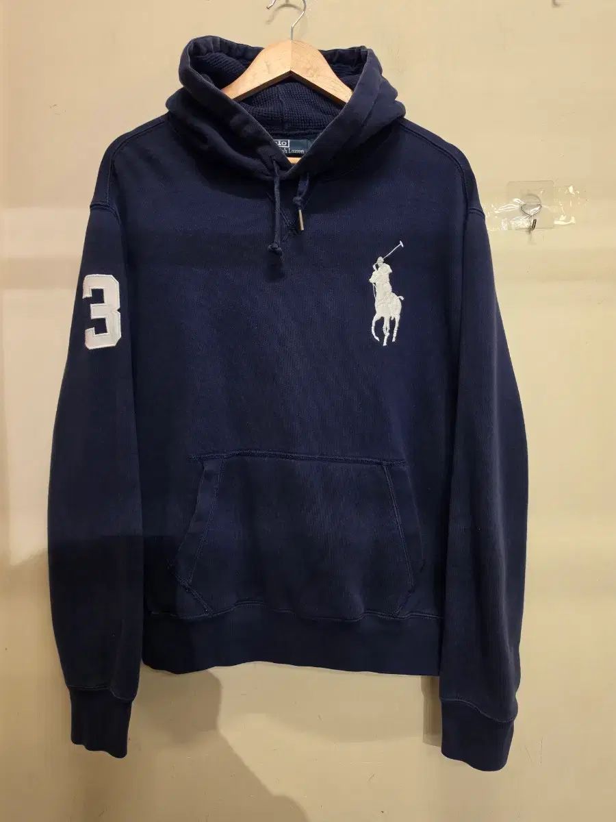 ポロ ラルフローレン ネイビー ビックポニー フーディー Lサイズ