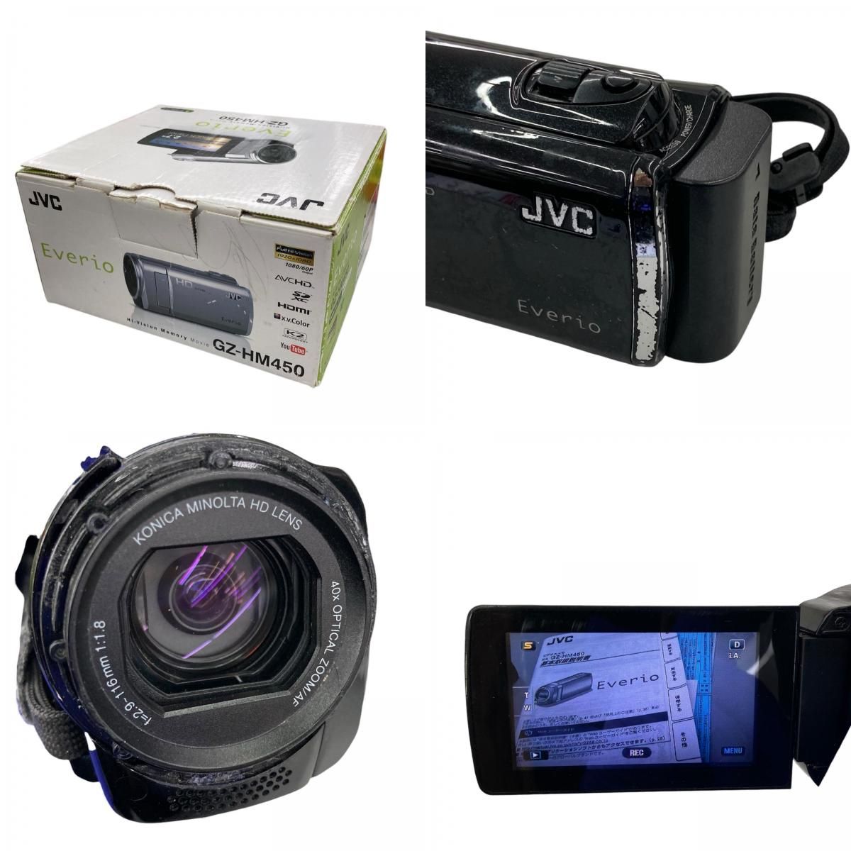 カメラ JVC Victor Everio GZ-HM450-B ブラック 動作確認済
