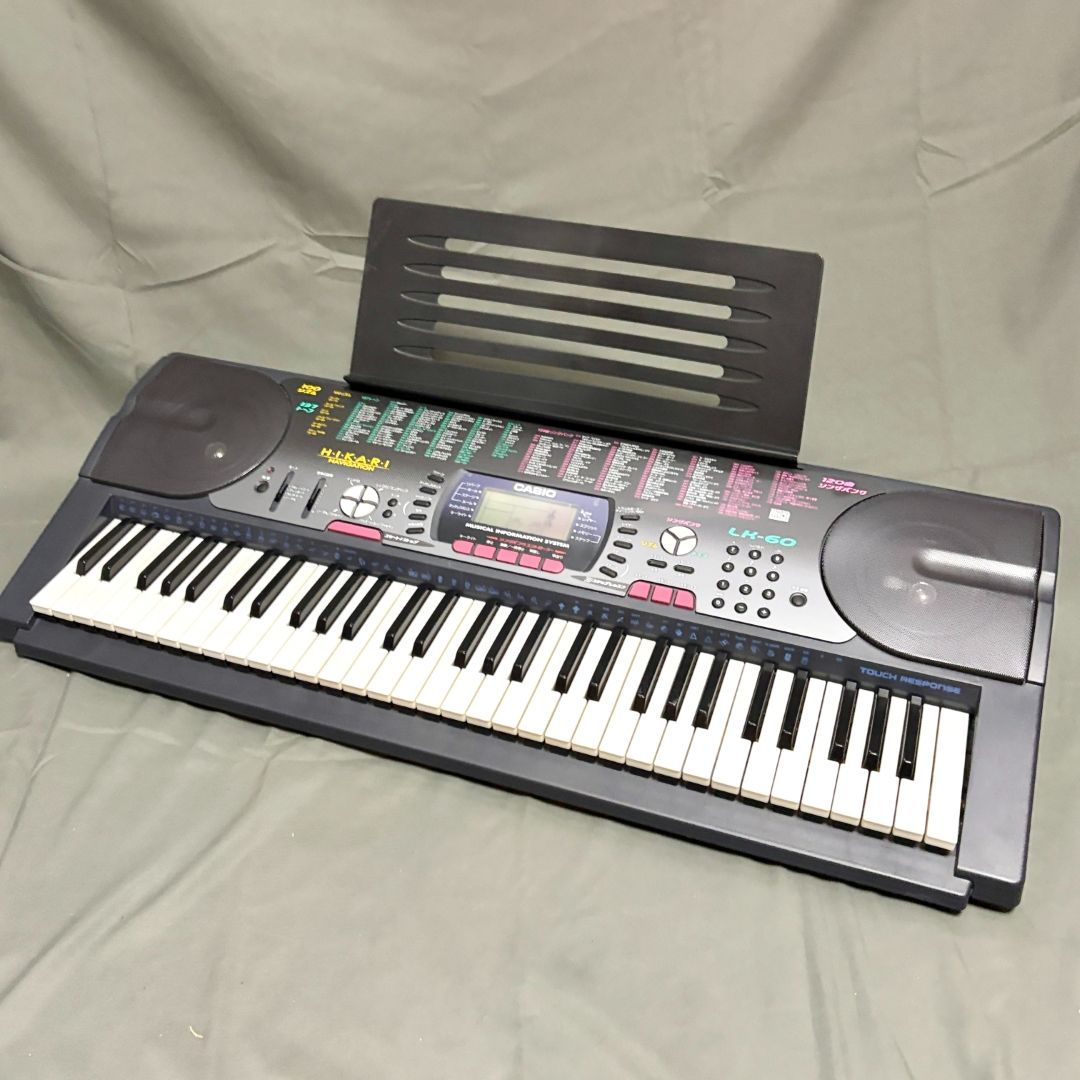 CASIO キーボード　LK60 CASIO LK-60 カシオ キーボード 純正アダプター付き - メルカリ