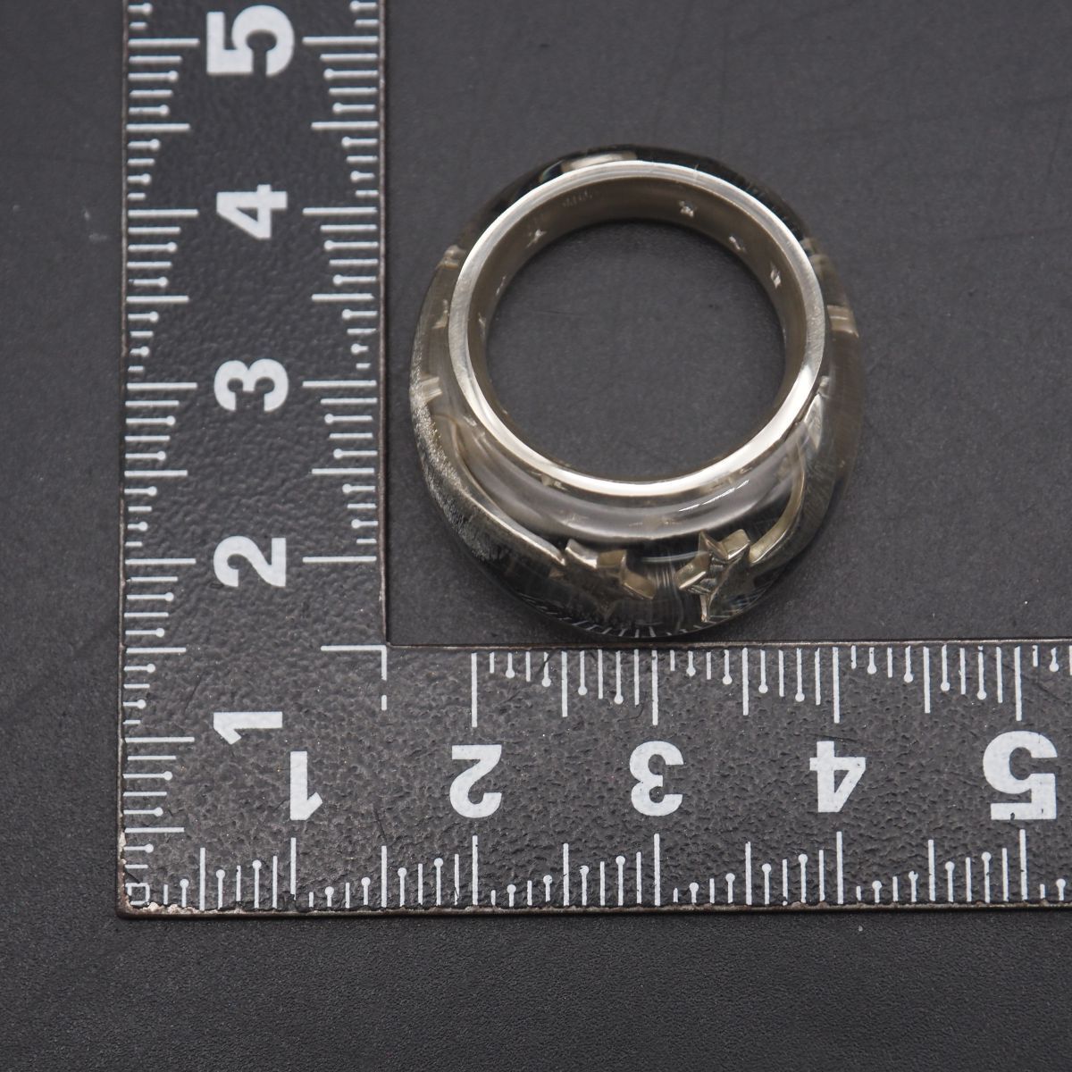 W524 スタージュエリー Star 925刻印 アクリル リング 流れ星 デザイン