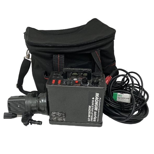 SUNSTAR STROBO MAGNUM-25 2500w ジェネレーター サンスターストロボ ケース付 中古 O11198884
