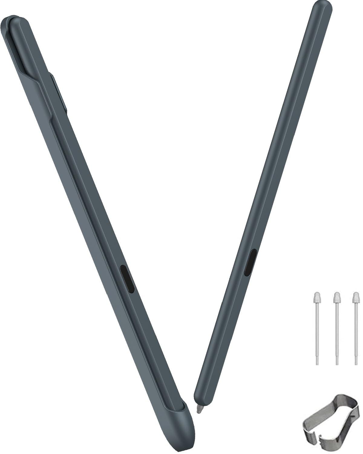 新品 Miimall 対応Galaxy Z Fold 6/5/4/3用Sペン、Galaxy Sペンフォールドエディション、1.5mmペンチップ、4096圧力レベル、フォールド6/5Sペンスタイラス+自由貼り式Sペンホルダー+交換用チップ/ペン先(グレー)