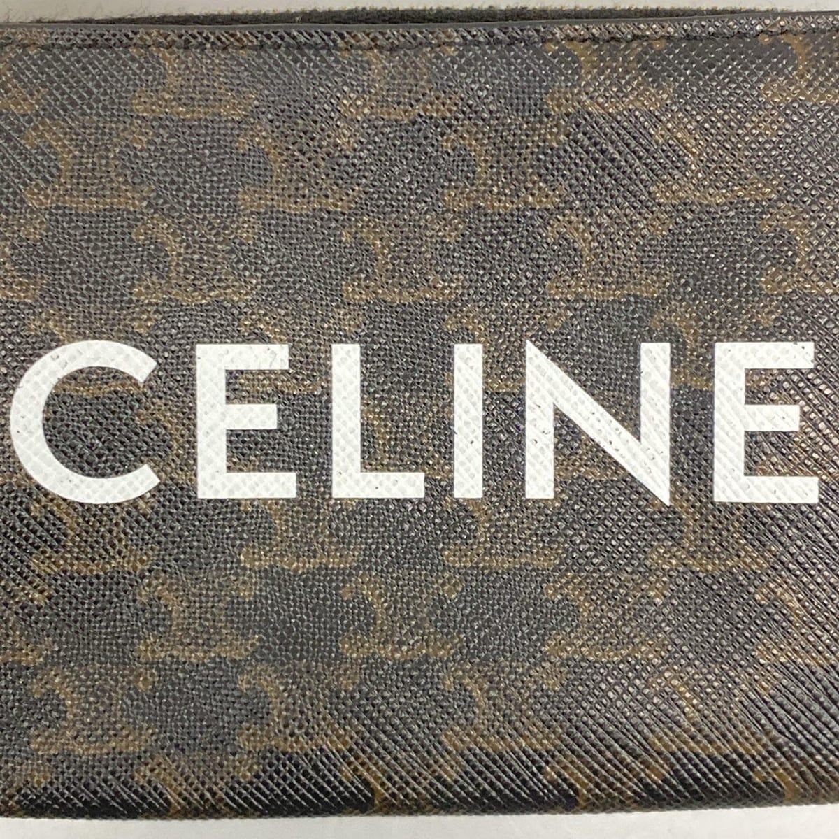 CELINE(セリーヌ) コインケース トリオンフキャンバス 黒 CELINE 