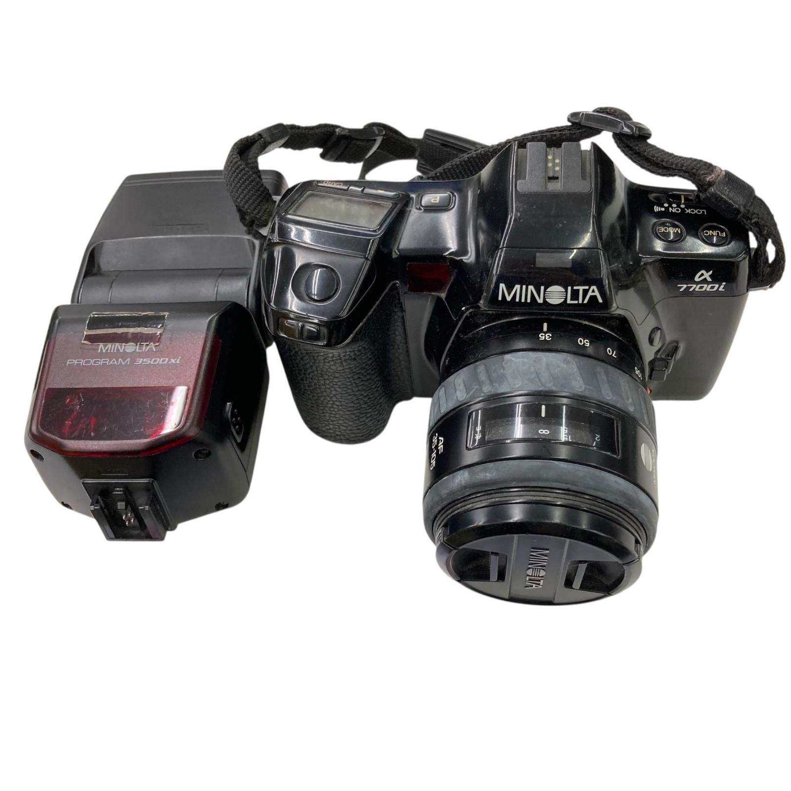 186000 動作未確認 MINOLTA ストロボ、レンズ付きフィルムカメラ
