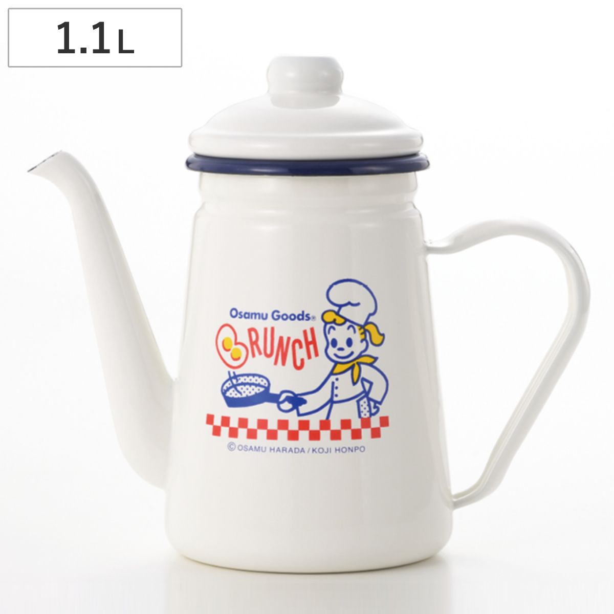 ポット OSAMU GOODS ブランチホーローカフェポット （ オサムグッズ 1.1L ティーポット 急須 ハーブティー お茶 緑茶 紅茶 日本製 シンプル モダン かわいい おしゃれ ) 4,904円