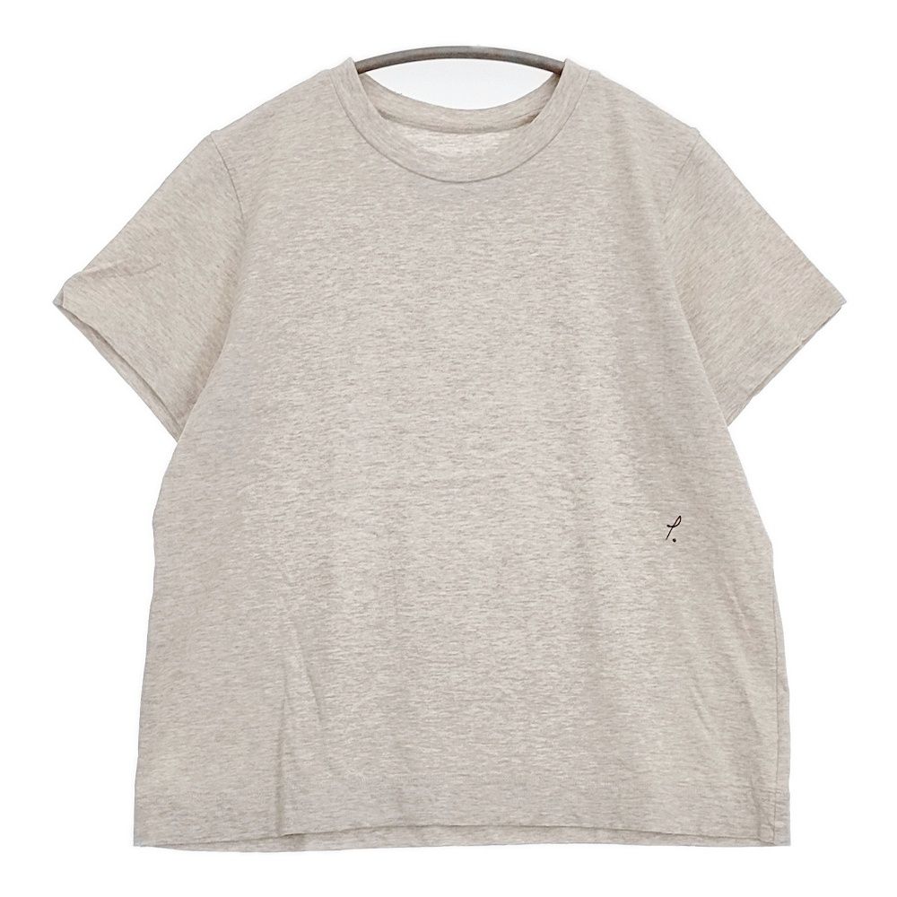 Pal'las Palace ラフィ天竺ショート袖Tシャツ 定価11000円 PCT-2037A サイズ3 半袖Ｔシャツ カットソー ライトグレー レディース パラスパレス【中古】6-0430S◎