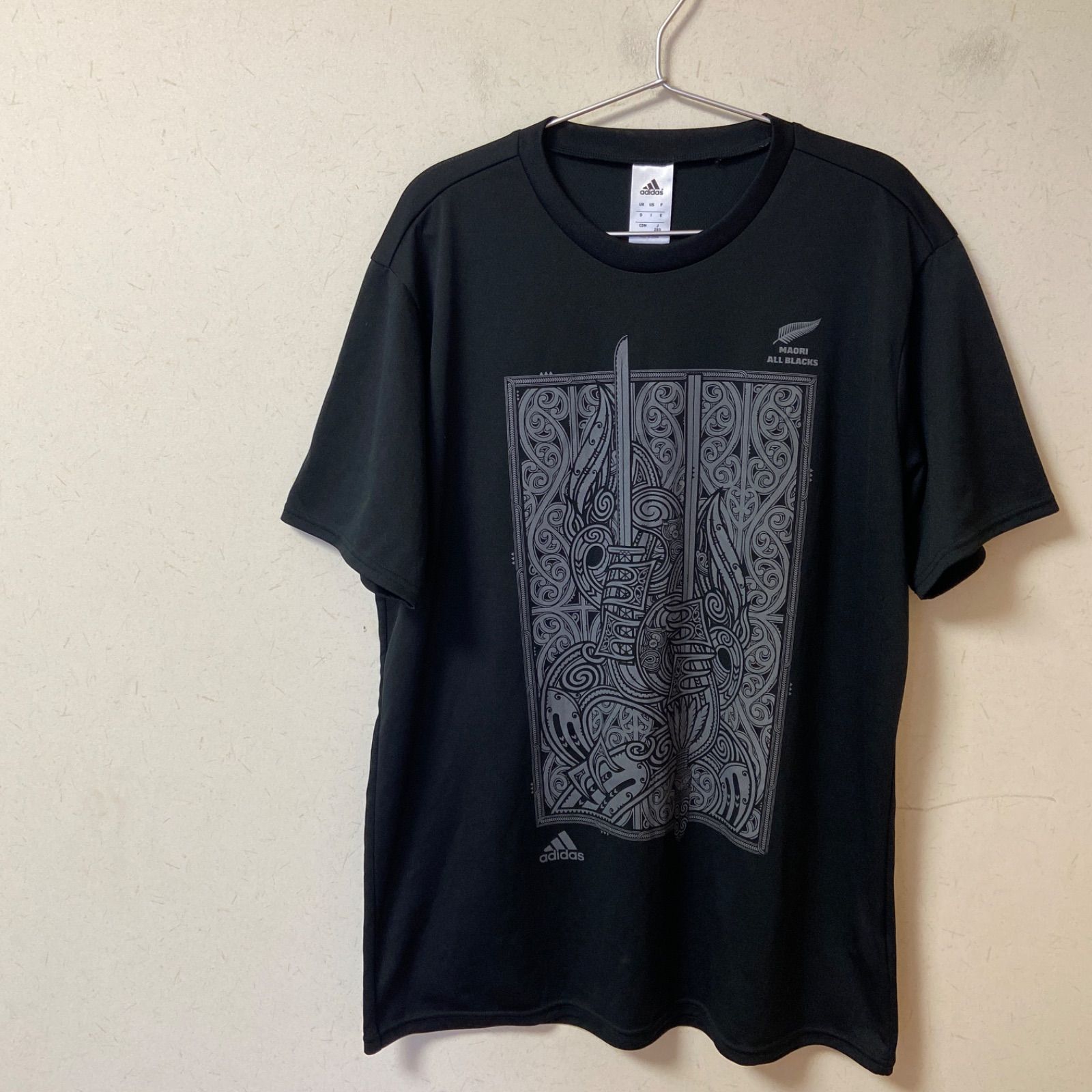 adidas アディダス MAORI ALL BLACKS Tシャツ ブラックサイズ2XO