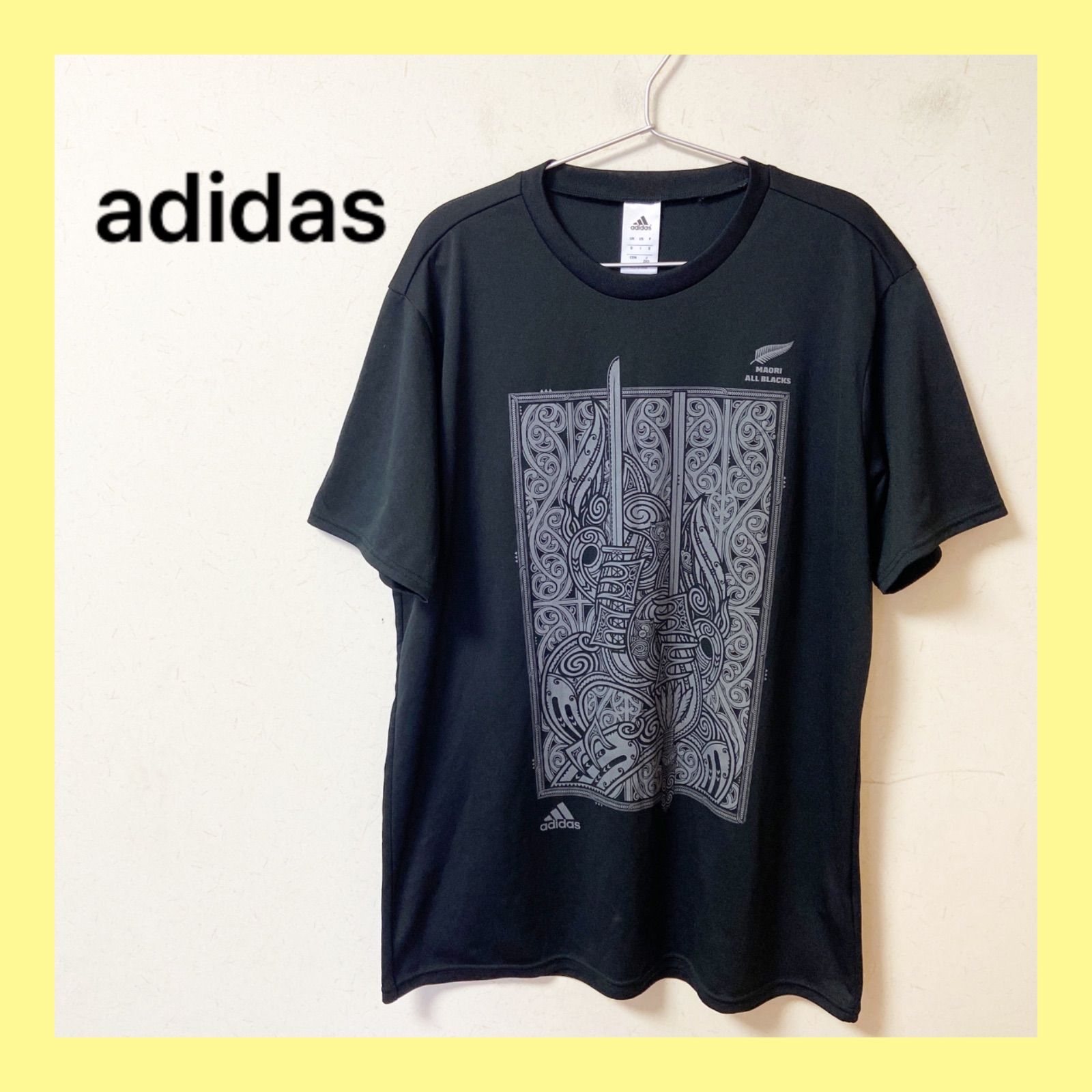 アディダスadidasマオリ100周年記念TシャツOオールブラックスMAORI アディダスadidasマオリ100周年記念TシャツOオールブラックスMAORI