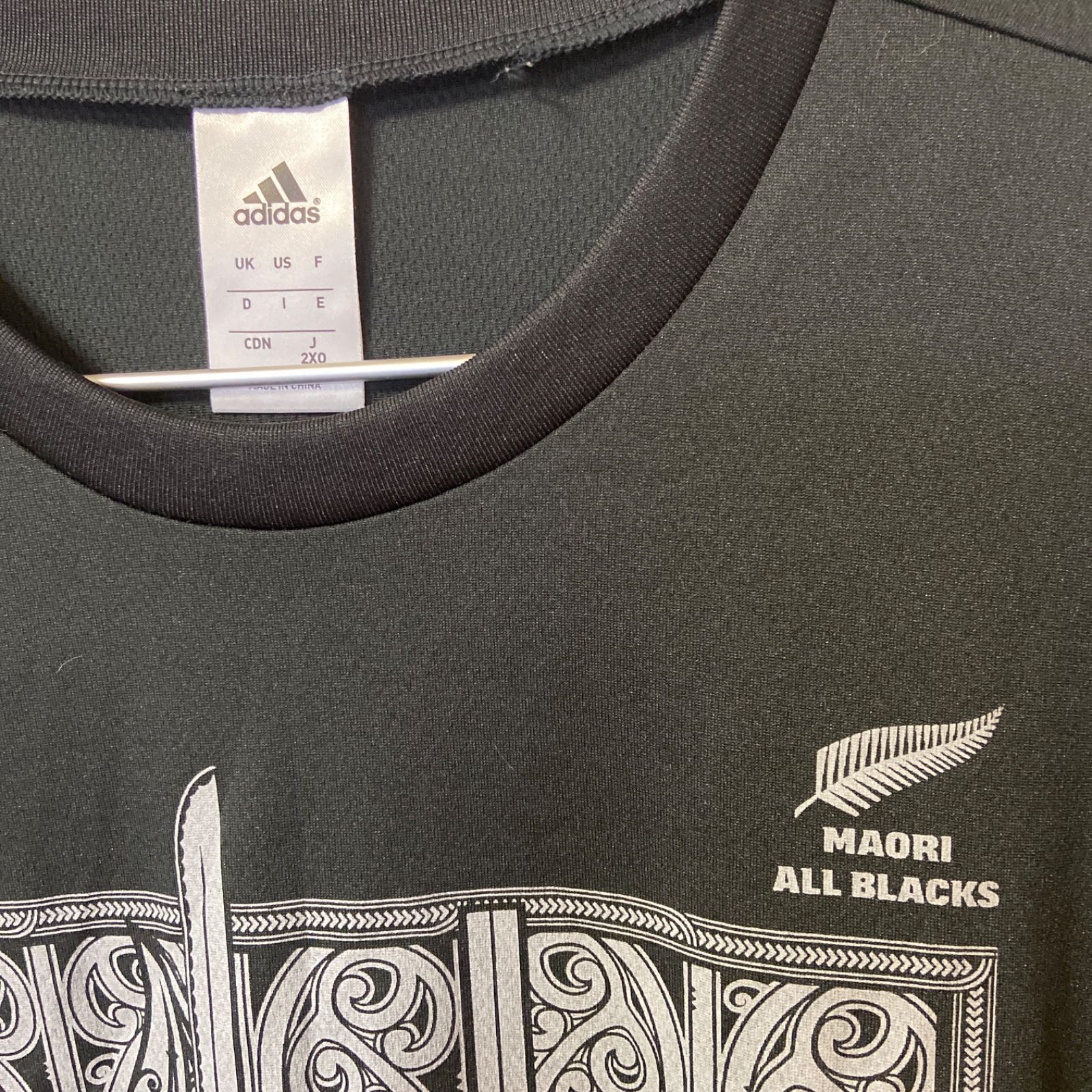 adidas アディダス MAORI ALL BLACKS Tシャツ ブラックサイズ2XO