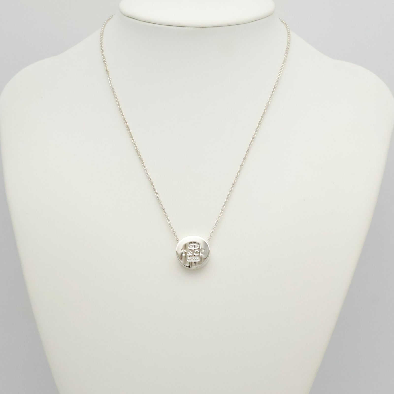 美品】ティファニー TIFFANY&Co. 1837 コンケーブ サークル ネックレス