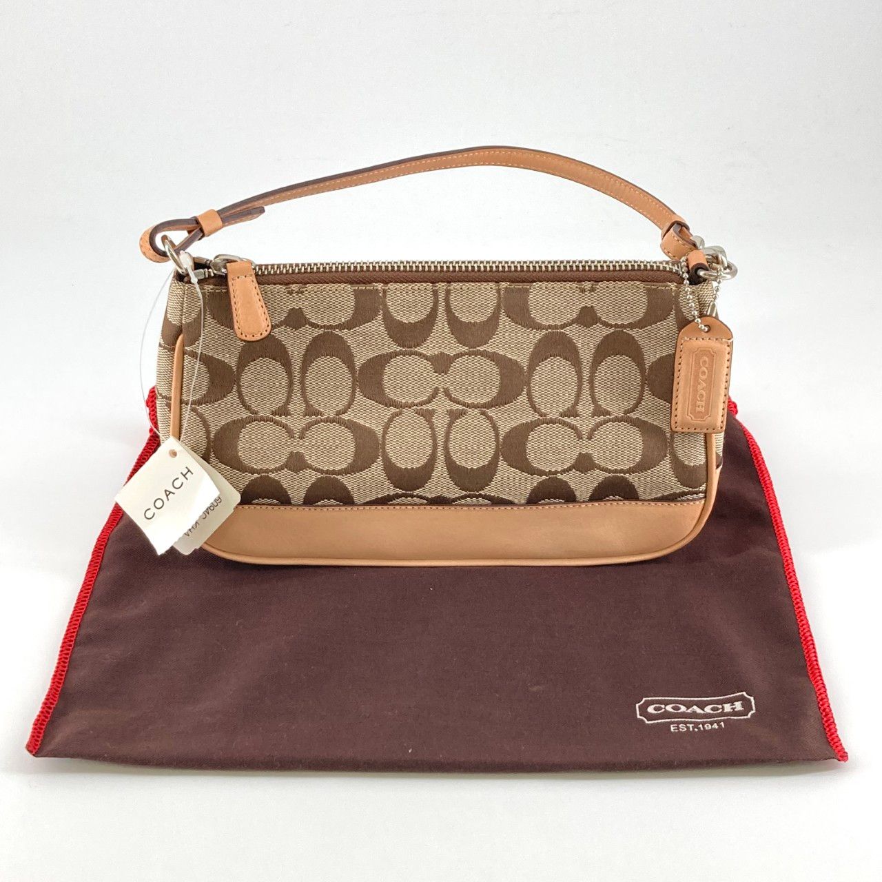COACH（コーチ） シグネチャー 6094 アクセサリーポーチ ブラウン 