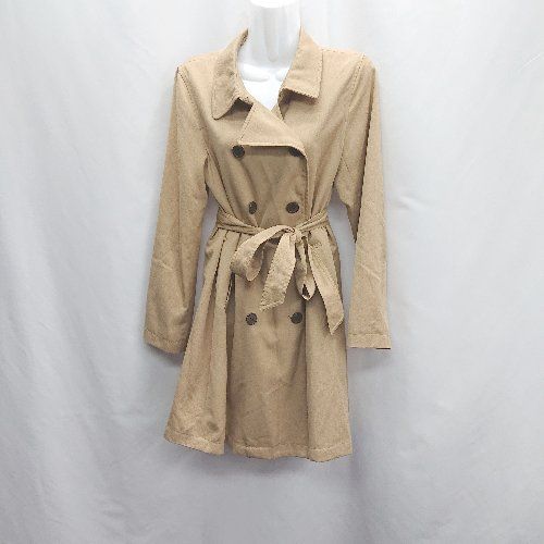 ■ ◎ chocol raffine 長袖 トレンチコート サイズM ライトブラウン レディース E 【1406050094300】 5,838円