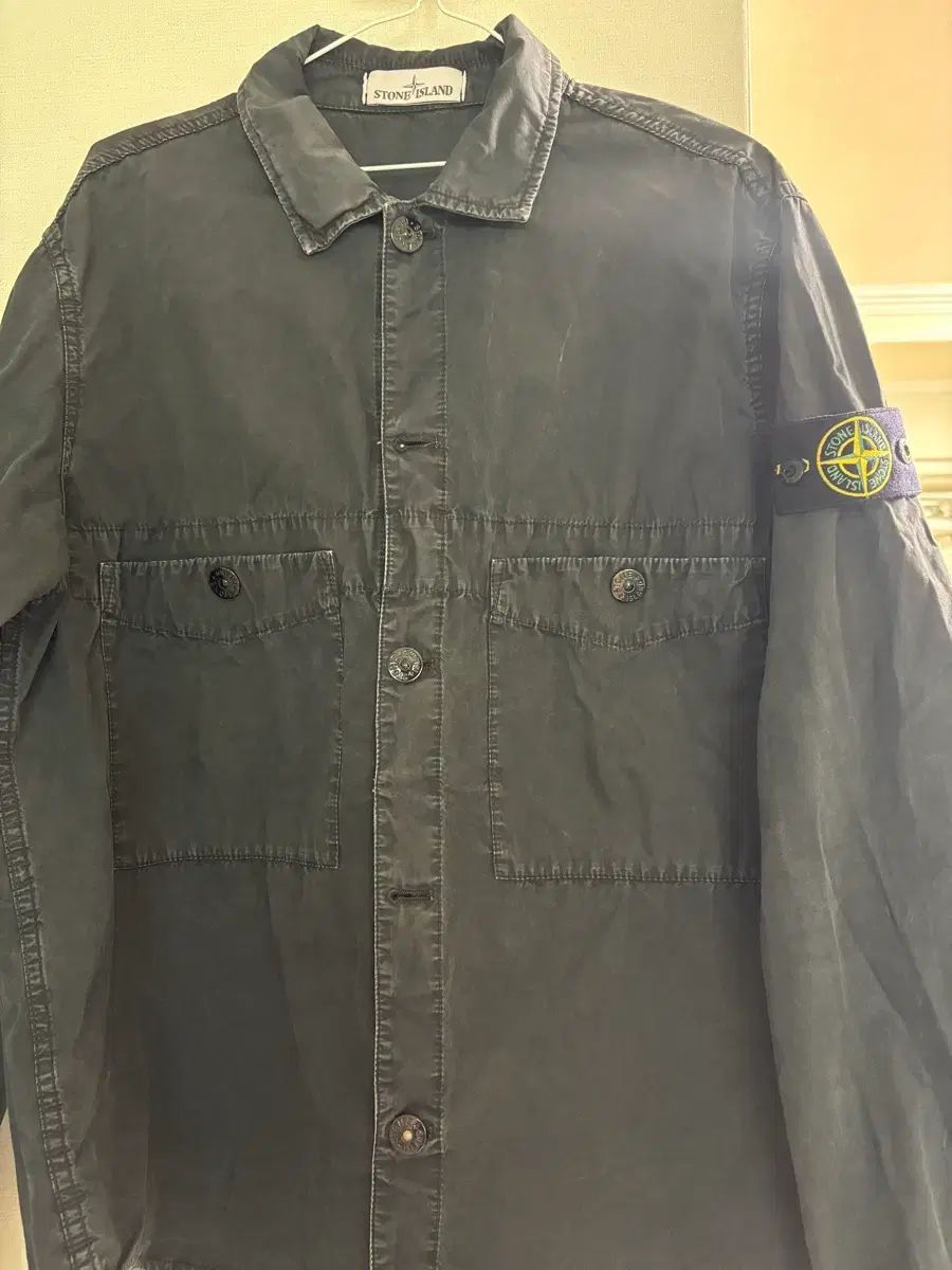 STONE ISLAND オールドエフェクト オーバーサイズシャツ L チャコール