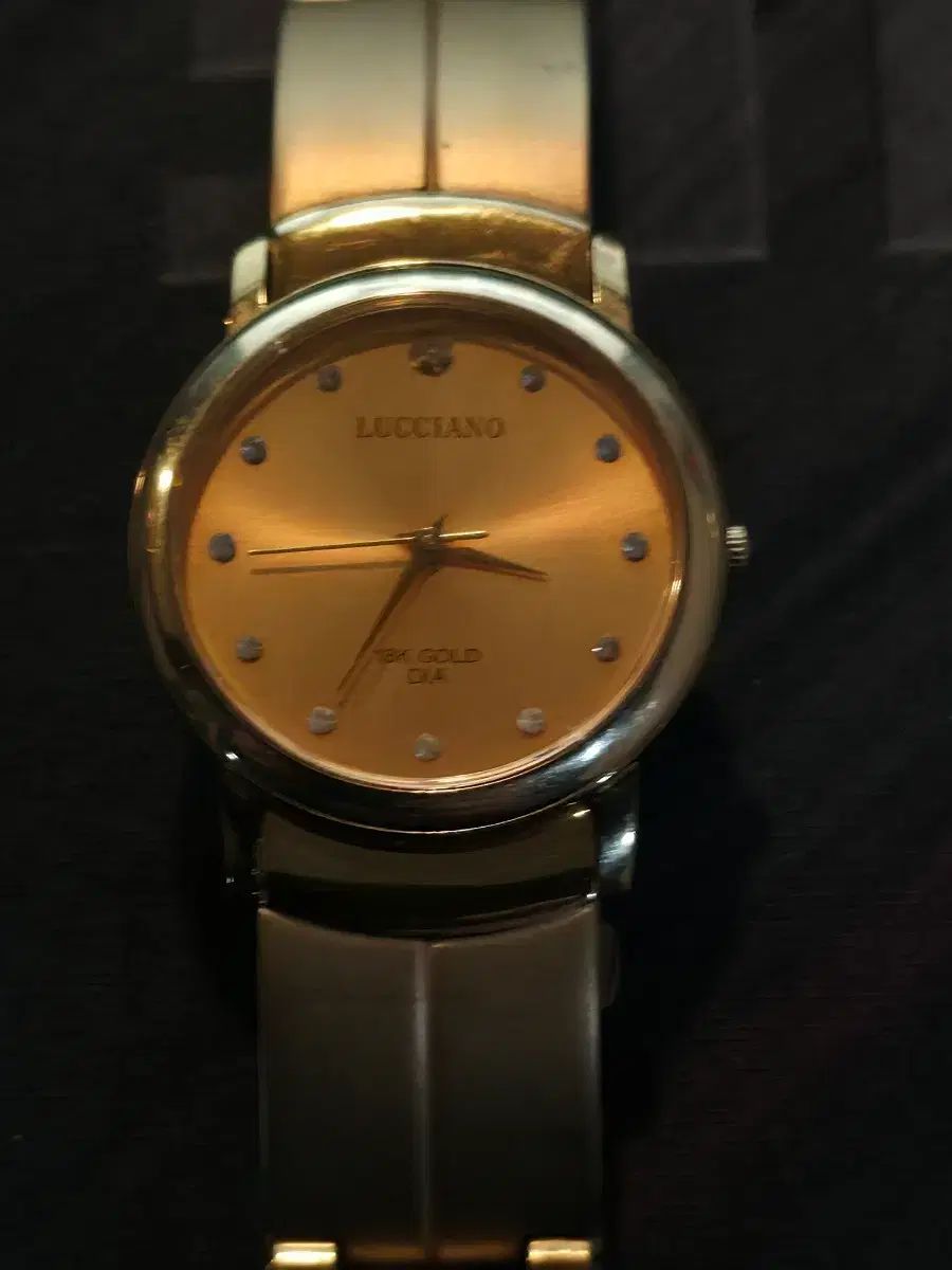 ルチアーノ 18K ゴールド ダイア 腕時計 ルチアーノ 18K LUCIANO 골드 