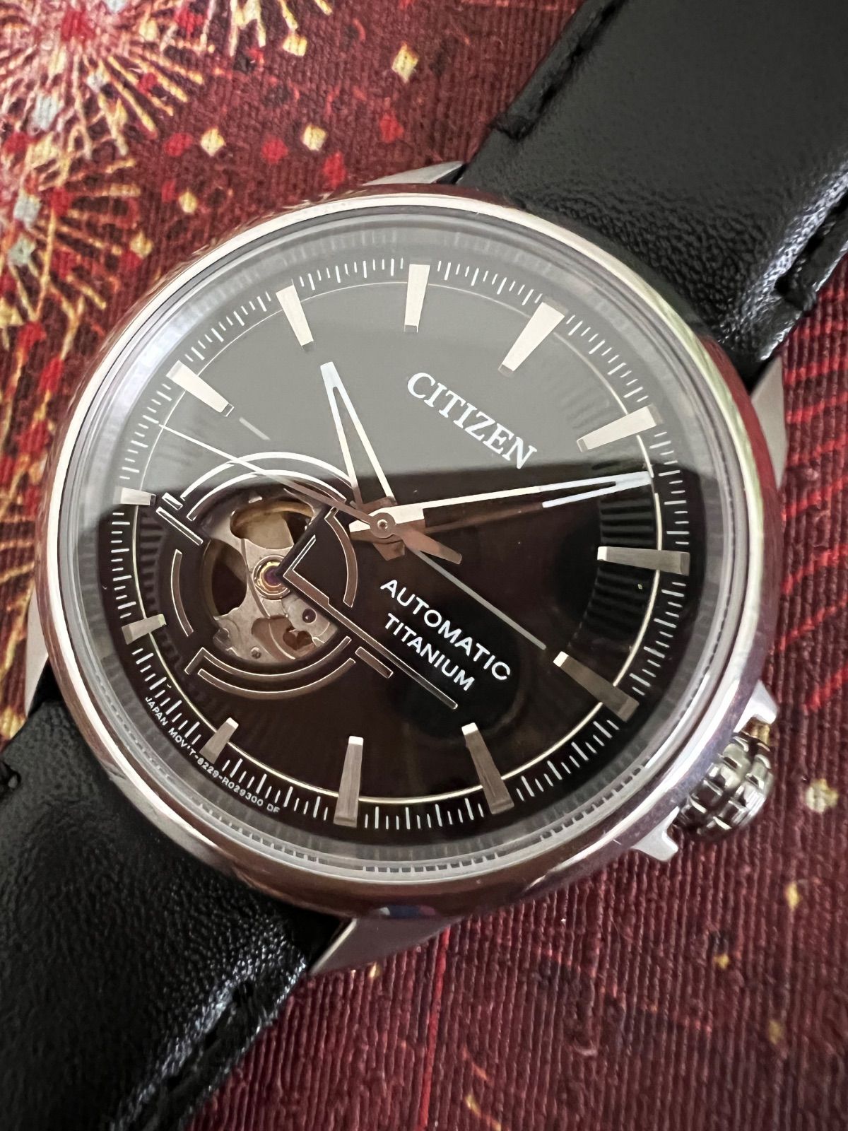 シチズン☆自動巻き時計☆スケルトン☆8229☆メンズ☆稼働品☆