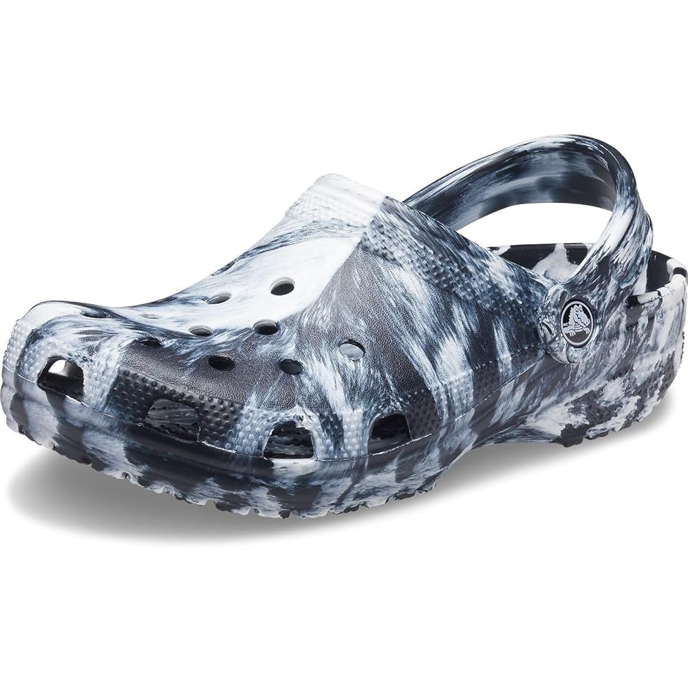 クロックス crocs サンダル クラシックマーブルクロッグ 206867 White/Black 25.0 cm