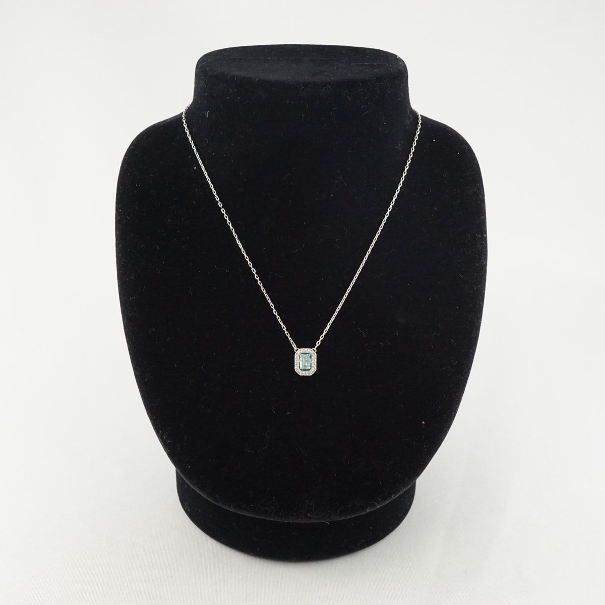 SWAROVSKI スワロフスキ Una ネックレス USED超美品 ブルー ダンシング 