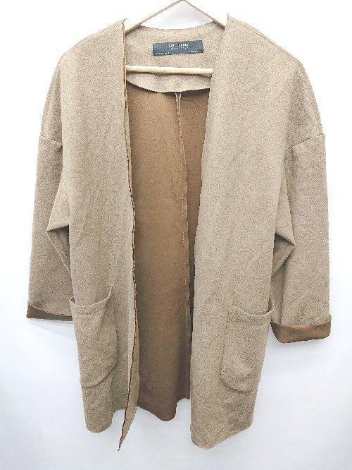 ◇ ZARA BASIC ザラ ベーシック 長袖 コート サイズEUR S USA S MEX 26 ライトブラウン レディース P 【1406180048808】