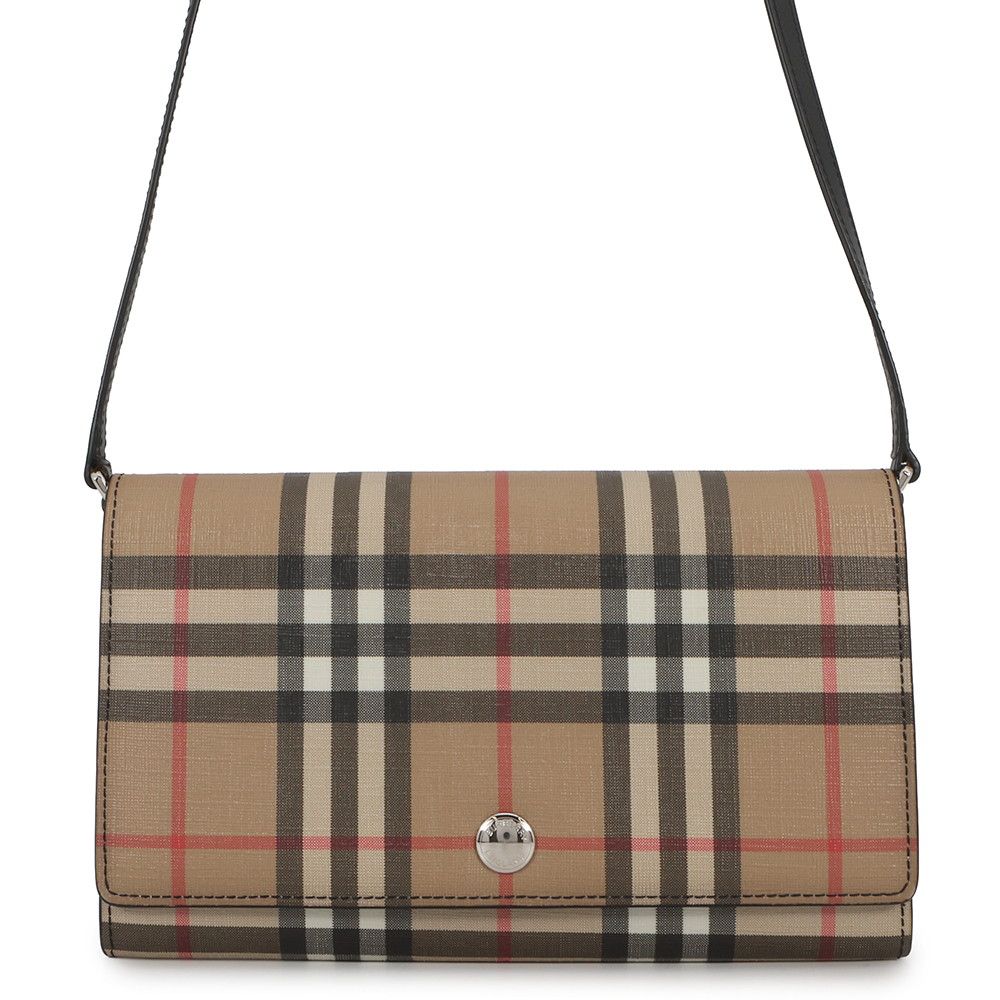 バーバリー ショルダーウォレット ハンナ ヴィンテージチェック PVC 80151351 BURBERRY 財布