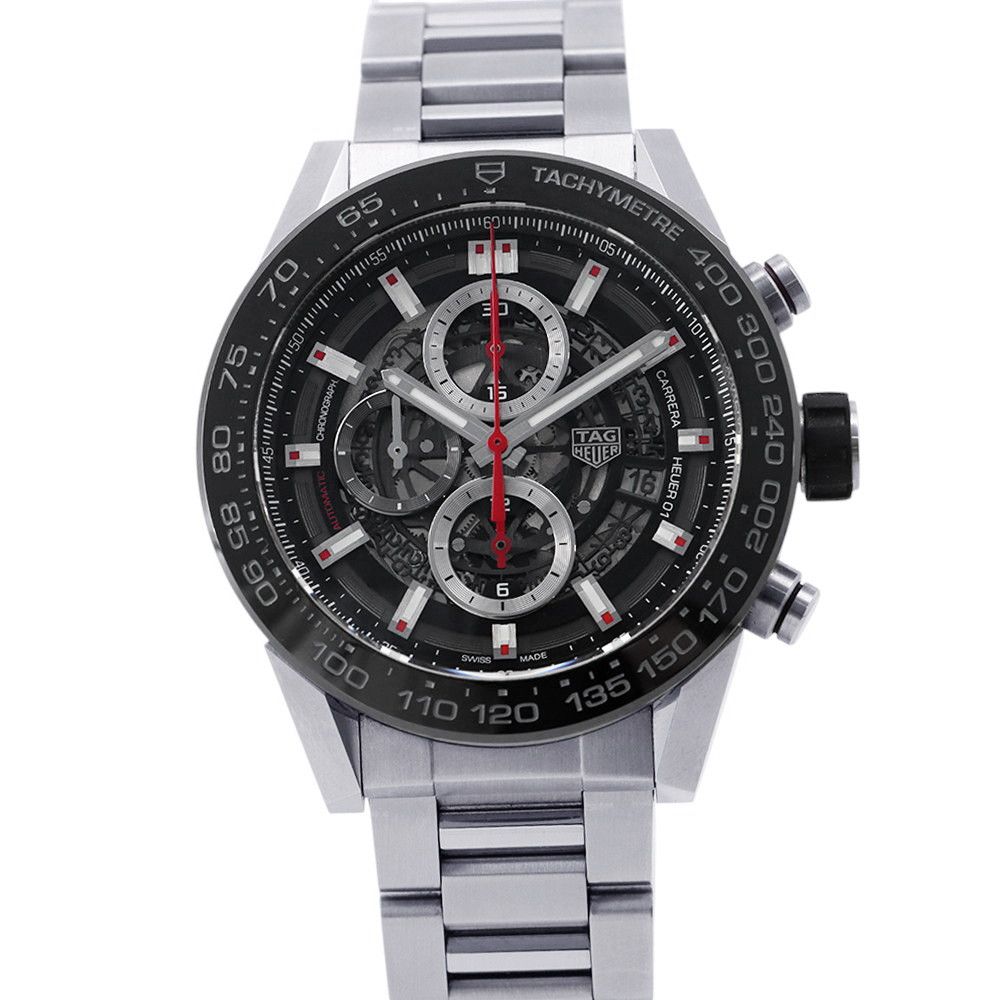タグホイヤー カレラ クロノグラフ CAR2A1W.BA0703 TAG Heuer 腕時計 黒文字盤