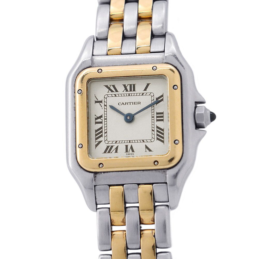 カルティエ パンテール 2ロウ SM W25029B6 Cartier 腕時計 アイボリー文字盤 クォーツ 408,000円