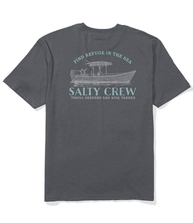 ソルティークルー メンズ トップス シャツ Tシャツ Salty Crew Short Sleeve Panga Ship TShirt Charcoal チャコール