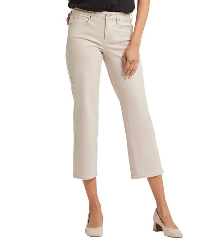 エヌワイディージェイ レディース ボトムス デニムパンツ ストレート クロップド ジーンズ NYDJ PiperLift TuckR Cropped Straight Leg Jeans Feather