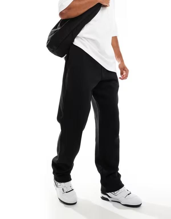 コットンオン メンズ ボトムス カジュアルパンツ トラックパンツ Cotton relaxed track pants Black ブラック