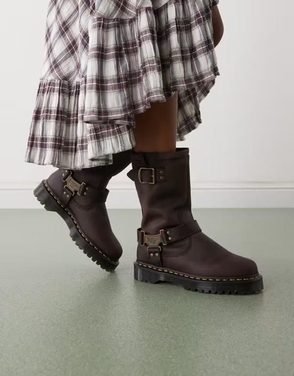 ドクターマーチン レディース シューズ ブーツ・レインブーツ Dr Martens Anistone Hi boots BROWN ブラウン