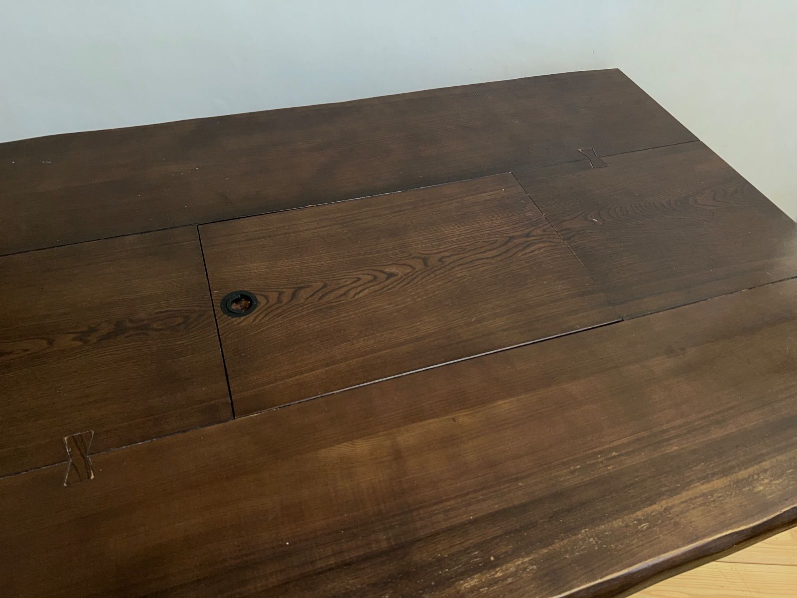 ダークブラウン木製テーブル カリモク カリモク karimoku ローテーブル