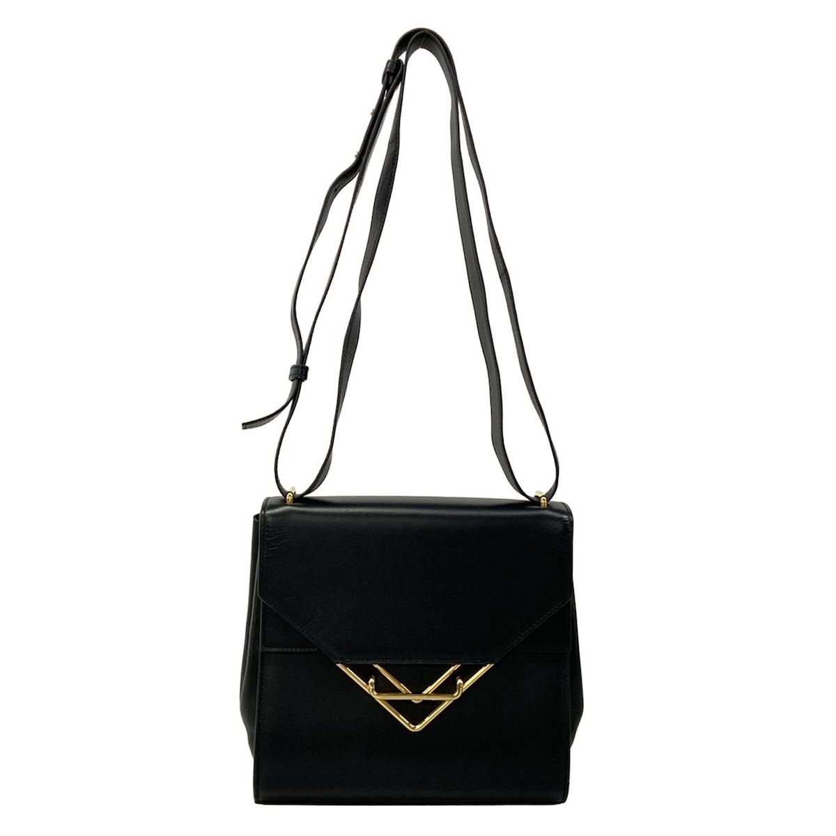 BOTTEGA VENETA(ボッテガヴェネタ) ショルダーバッグ ザ・クリップ 黒 レザー