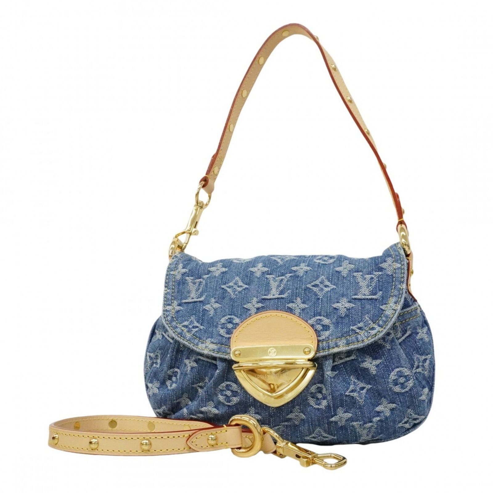 ルイ・ヴィトン(Louis Vuitton) ルイ・ヴィトン ハンドバッグ モノグラム・デニム サンセット M46829 ブルー 2wayバッグレディース