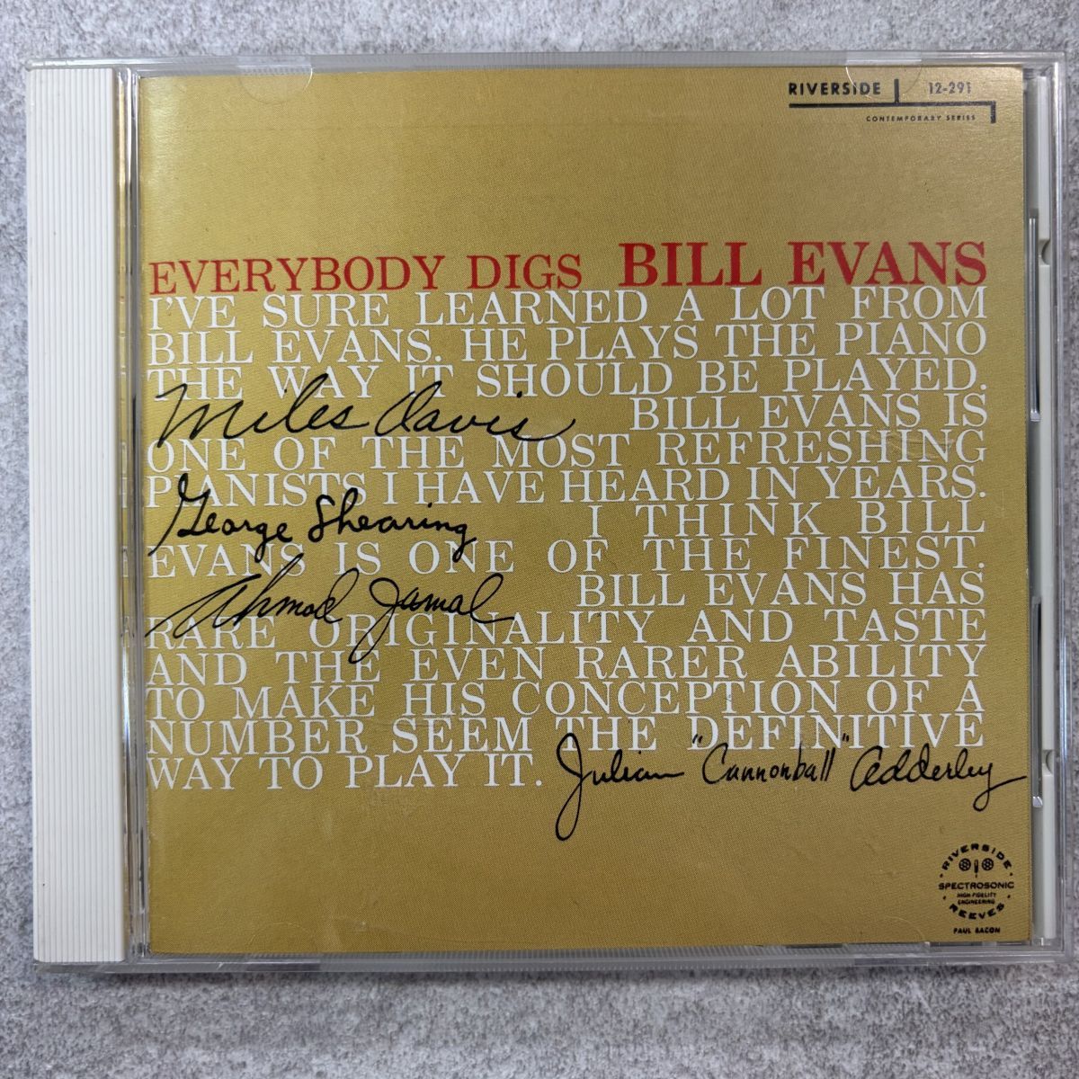 CD Bill Evans Trio / Everybody Digs Bill Evans / Riverside VICJ-23582