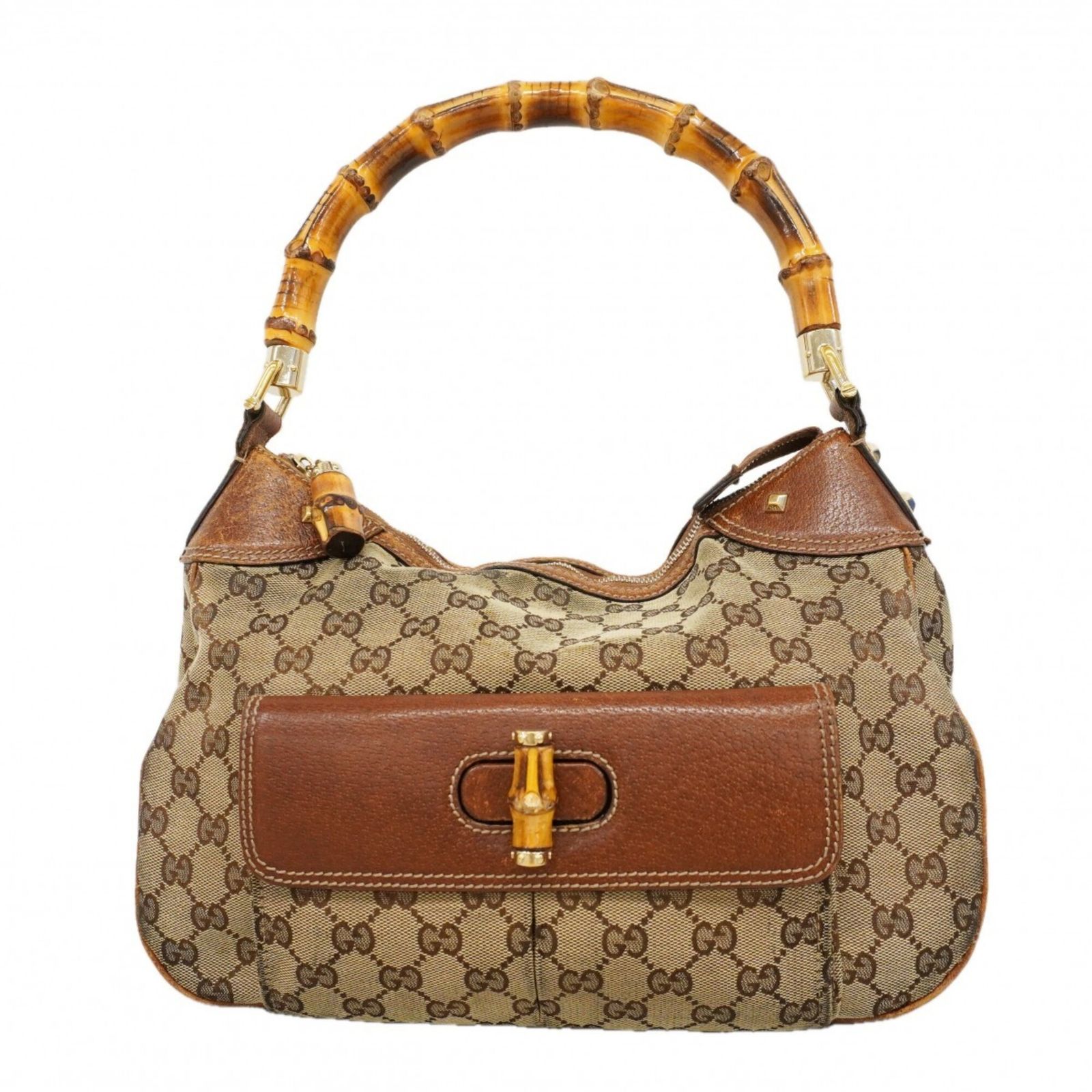 グッチ(Gucci) グッチ ハンドバッグ GGキャンバス バンブー 137383