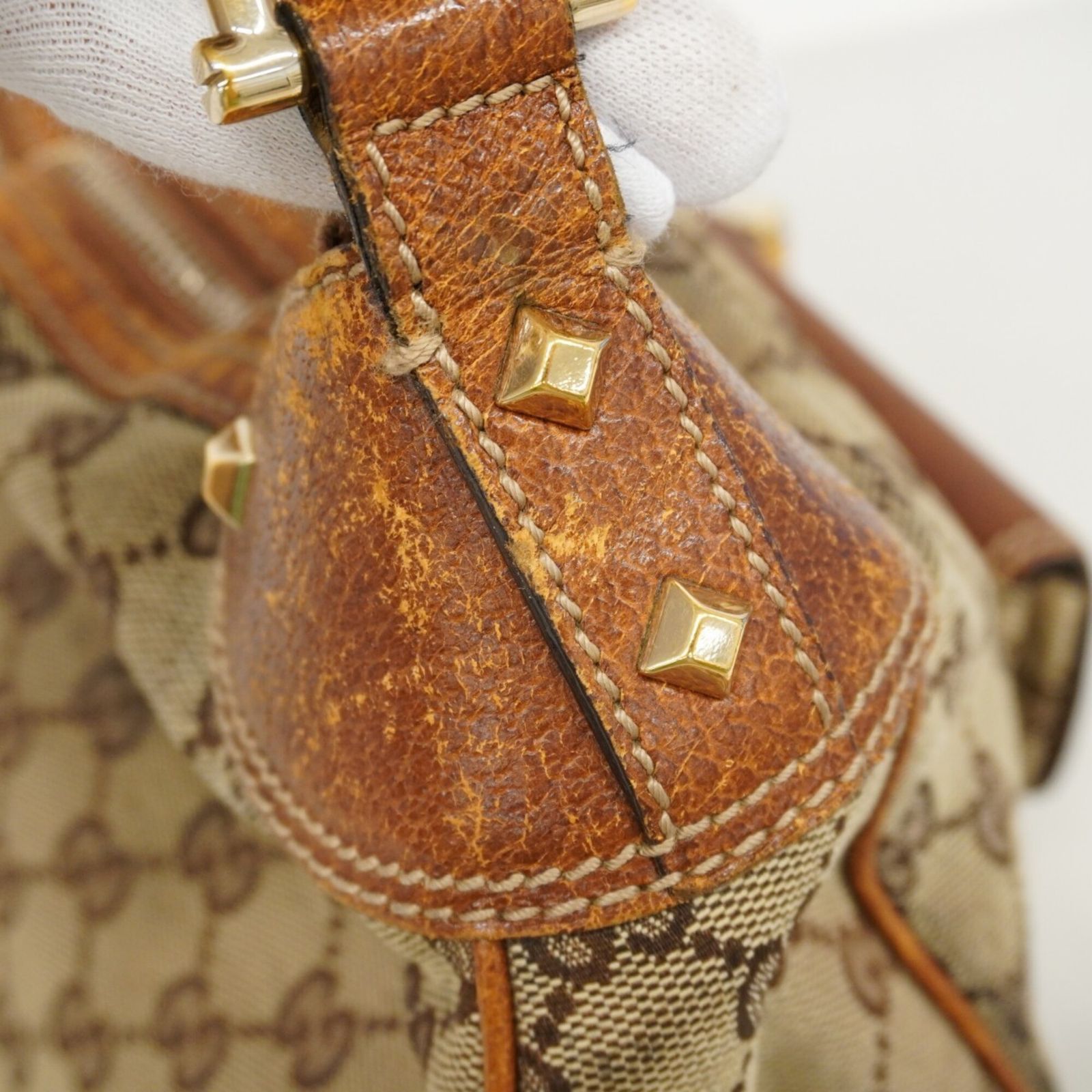 グッチ(Gucci) グッチ ハンドバッグ GGキャンバス バンブー 137383