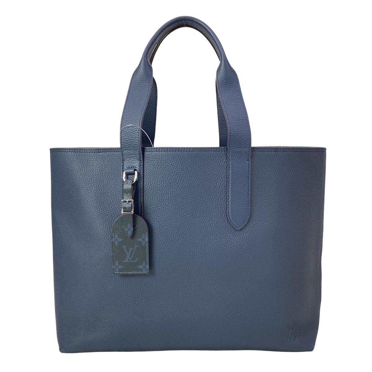 LOUIS VUITTON(ルイヴィトン) トートバッグ キュイールトリヨン カバヴォワヤージュNV M53240 ネイビー レザー、牛革