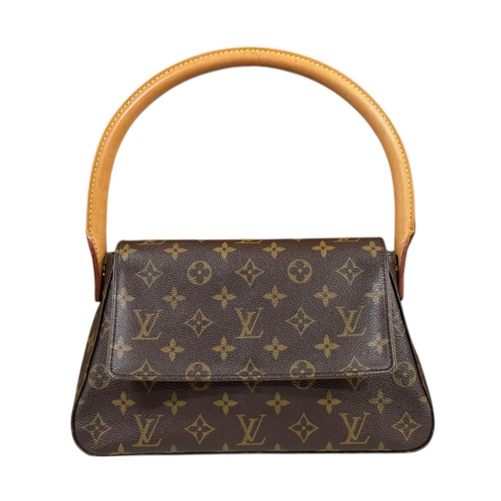 ルイヴィトン ミニルーピング モノグラム ハンドバッグ モノグラムキャンバス M51147 ブラウン レディース LOUIS VUITTON 中古 ルイヴィトン ルイ ヴィトン