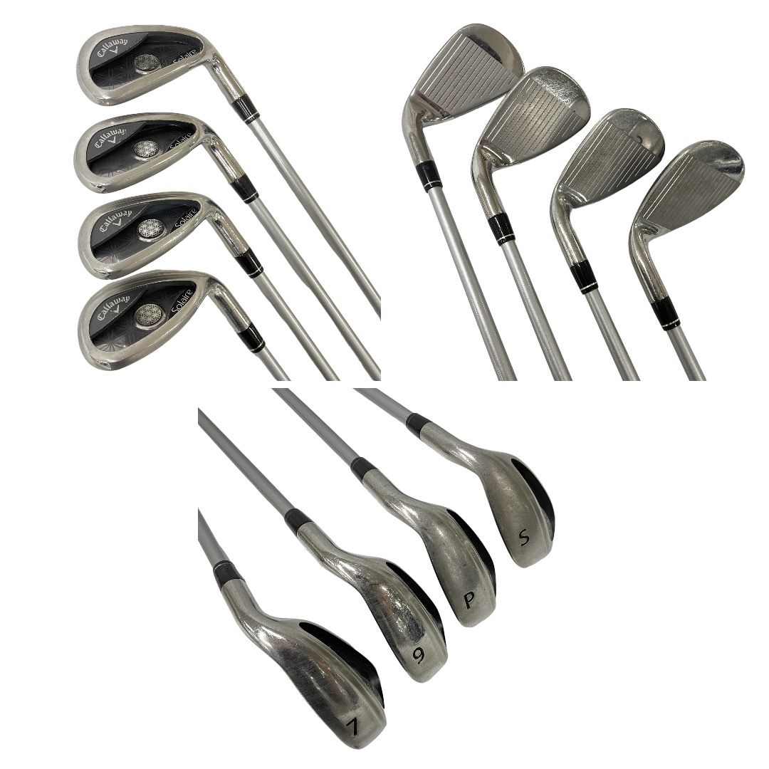 【美品】キャロウェイ ソレイル ゴルフバッグ キャディバッグ レディース Callaway Solaire レディース クラブ 8本 セット キャディバッグ