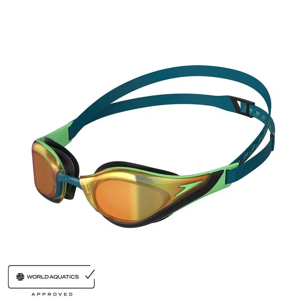 SPEEDO（スピード） ピュアフォーカス グリーングロー 新品 ゴーグル スイムゴーグル ハイパーエリート