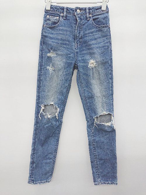 ◇ SLY スライJEANS ジーンズ デニム パンツ サイズ24 ブルー系 レディース P 【1406240009473】