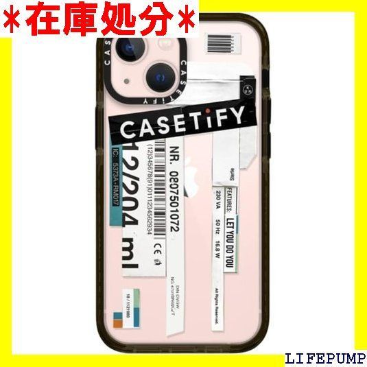 CASETiFY インパクトケース iPhone 13 Mini - Casetify - クリア ブラック 565